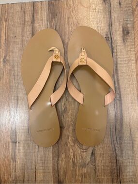 Tory Burch Calf Leather Manon Thong Sandals